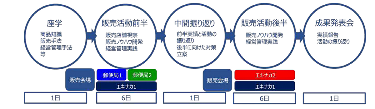 研修スケジュールチャート