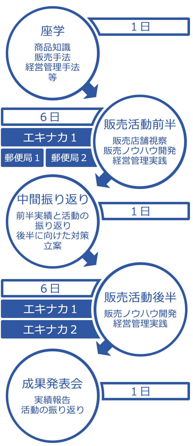 研修スケジュールチャート